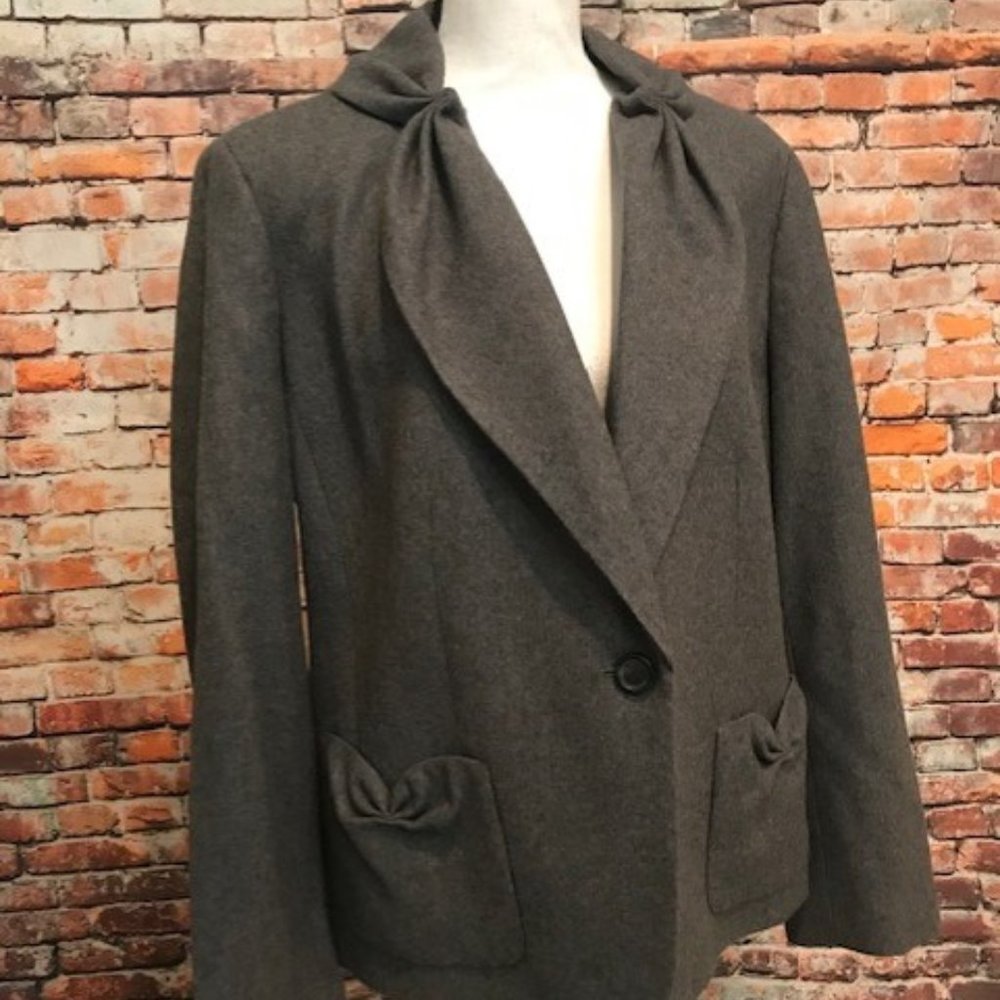 Talbots One Button Wool Blazer Jacket - image 1